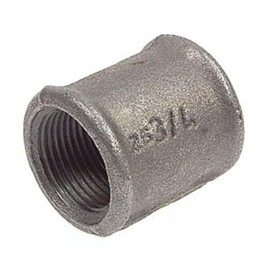 Nefit Ind Nr270 ronde sok met 2 x binnendraad 1 1/2 zwart