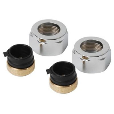 Plieger adapter voor onderblok 15mm chroom