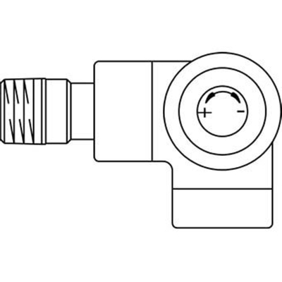 Oventrop Thermostatische radiatorafsluiter E 1/2 rechts Kvs 0,65 m3 h antraciet