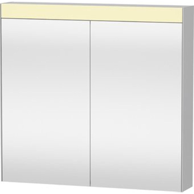 Duravit Best spiegelkast met LED verlichting en wastafelverlichting m. 2 deuren 101x76x14.8cm m. schakelaar-stopcontact module