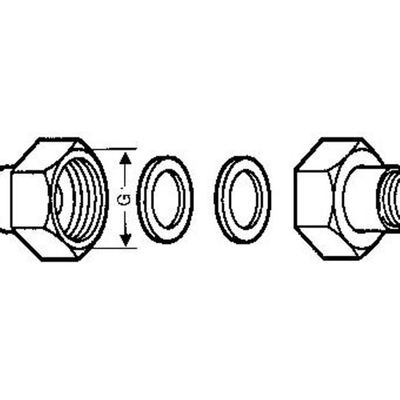 Wilo Pompkoppeling 1/2 buidrx15 mm x1 bidr set à 2 stuks