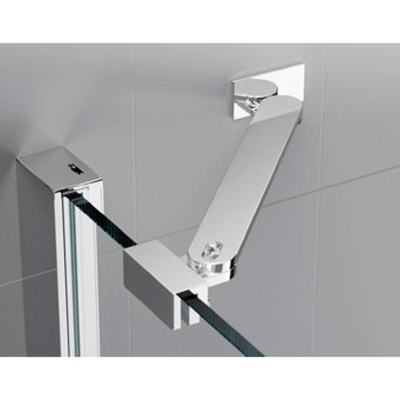 Novellini Louvre muursteun 25cm chroom