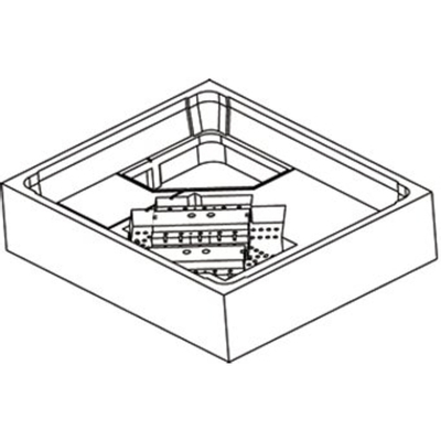 Poresta douchebakdrager 80x80x15cm voor Bette en Kaldewei