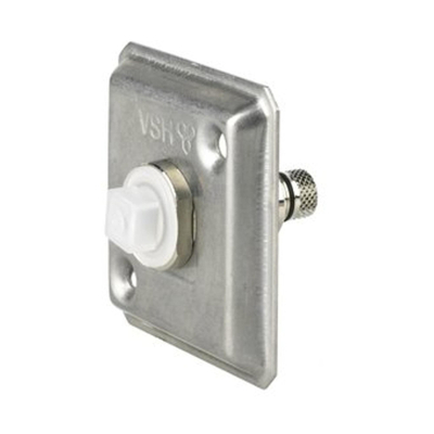 VSH Multicon S gevelplaat FF schuif x bi.dr. 16mmx1/2 m. RVS schroeven en pluggen