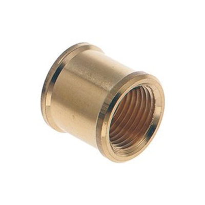 Messing sok binnendraad x binnendraad 1 4