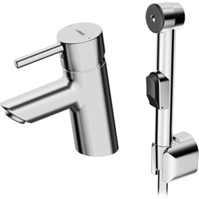 Hansa Hansavantis Styles wastafelkraan met handdouche met vaste uitloop 11.2cm chroom