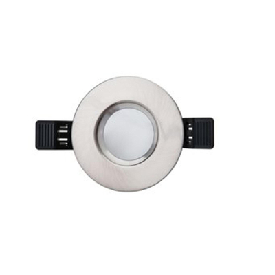 Interlight frame rond IP65 tbv LED module MR16 90mm geborsteld chroom IL F90RIPM