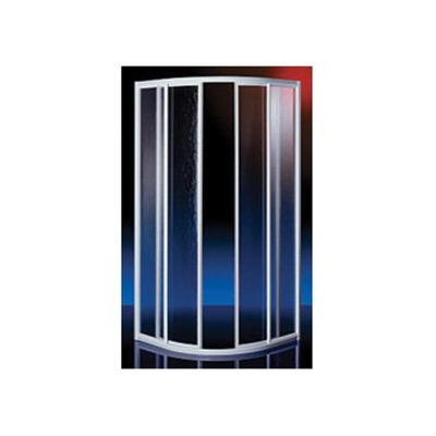 Plieger Economy douchecabine kwartrond 90x90x185cm wit