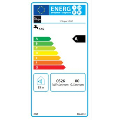 Plieger keukenboiler met koperen ketel 10 liter 400W hotfill, 12mm aanluiting