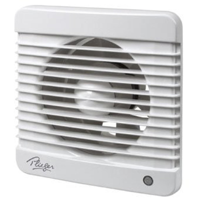 Plieger ventilator - 16x17cm - 98m3 - diameter afvoergat 10cm - zonder timer - wit