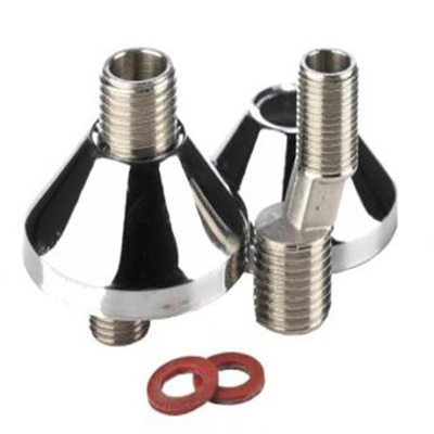 S koppeling met rozet per paar 3/4 x1/2 lang