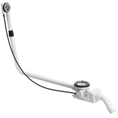 Viega Rotaplex badafvoer overloopcombinatie met waste basisgarnituur voor afvoer 90mm verlengd