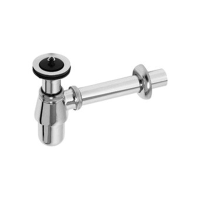 Plieger plugbekersifon met muurbuis 5/4 met rozet chroom