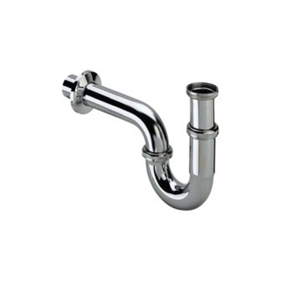 Viega buissifon met muurbuis met rozet 5/4 chroom