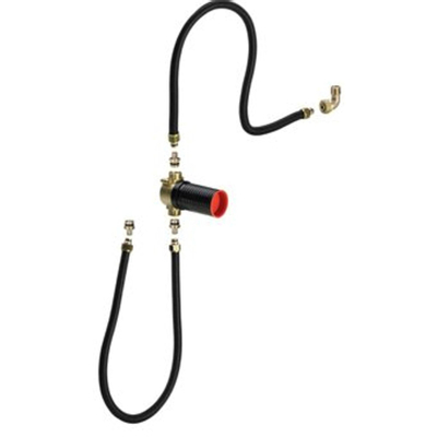 Viega Multiplex Trio aansluitgarnituur compleet met buizen en inbouw buisonderbreker