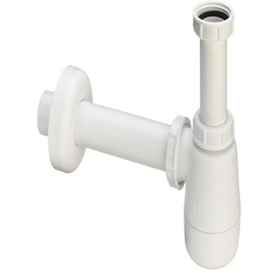 Viega kunststof bidetsifon met muurbuis 5/4 met rozet