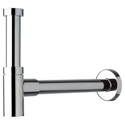 Plieger Mini designsifon met muurbuis 25cm 5/4 met rozet chroom