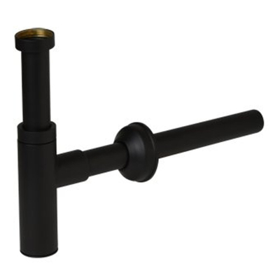 Plieger Mini designsifon met muurbuis van 25cm 5/4 mat zwart