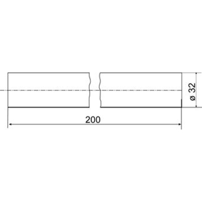 Viega muurbuis kunststof 5/4 x20cm wit