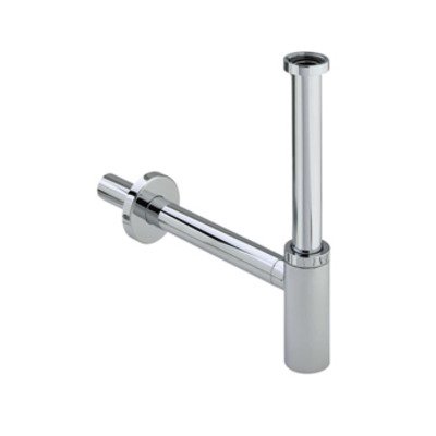 Viega Eleganta designbekersifon 5/4 met muurbuis met rozet chroom