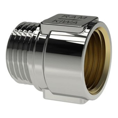 Raminex MF EB keerklep chroom 1/2 bux1/2 bi DN15 kiwa