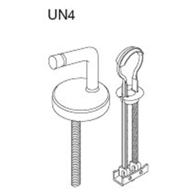 Pressalit univerticalscharnier met kantelbevestiging per paar RVS