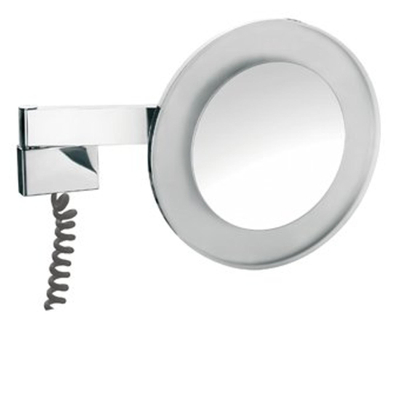 Emco Prestige LED-scheerspiegel 5x vergrotend spiraalsnoer chroom