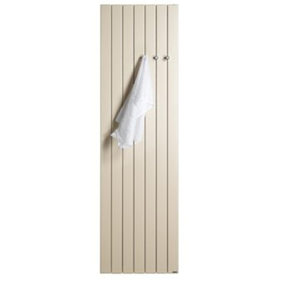 Vasco Viola V1-ZB designradiator verticaal enkel 2200x723mm 1795W - aansluiting 1008 wit