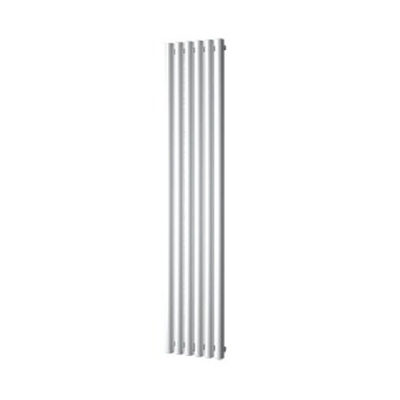 Plieger Trento designradiator verticaal met middenaansluiting 1800x350mm 814W donkergrijs structuur