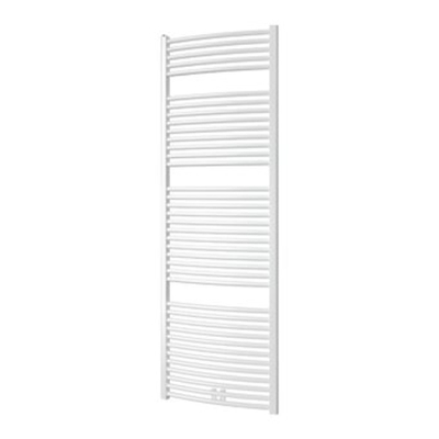 Plieger Palmyra designradiator horizontaal gebogen middenaansluiting 1775x600mm 1046W donkergrijs structuur