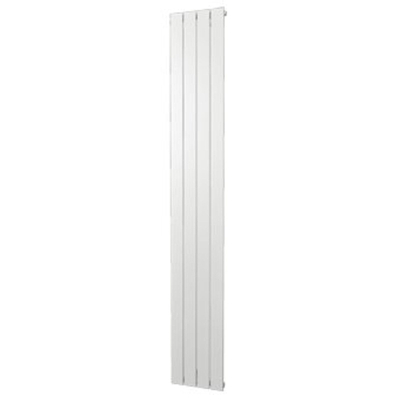 Plieger Cavallino Retto designradiator verticaal enkel middenaansluiting 1800x298mm 614W mat wit