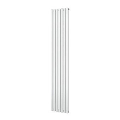 Plieger Siena designradiator verticaal enkel 1800x318mm 766W parelgrijs (pearl grey)