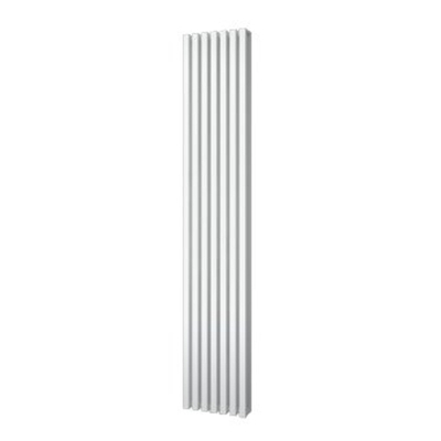 Plieger Siena designradiator verticaal dubbel 1800x318mm 1096W wit structuur