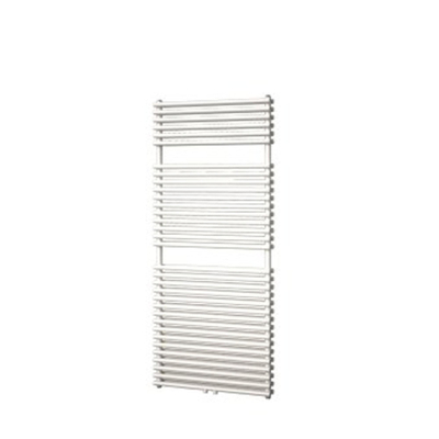 Plieger Florian Nxt M designradiator dubbel horizontaal met middenaansluiting 1406x500mm 980W antraciet metallic