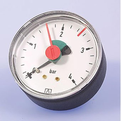 Euro Index manometer 63mm 1/4 0 4 bar axiaal