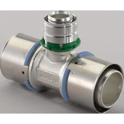 Uponor pers T stuk verlopend 40x25x32mm