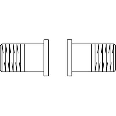 Oventrop Staartstuk 1 1/2 budr DN40 set 2 stuks