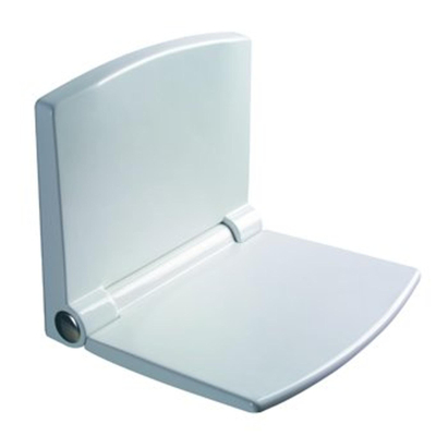 ABU douchezitje, opklapbaar met rugleuning wit