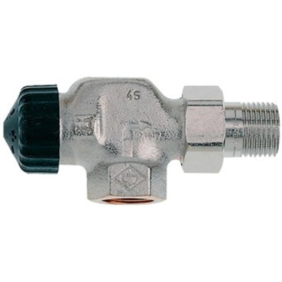Heimeier Thermostatische radiatorafsluiter 1/2 haaks verkeerd Kvs 1,85 m3 h lage weerstand