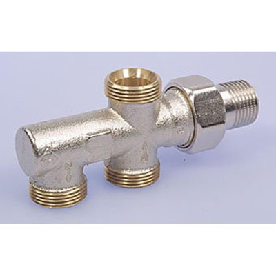 Heimeier Duolux onderblok 2 pijps M24x1,5 1/2 niet instelbaar