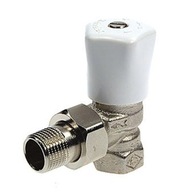 Heimeier Mikrotherm radiatorafsluiter 3/8 haaks Kvs 1,71 m3 h