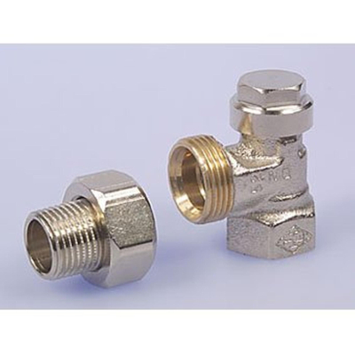 Heimeier Regulux voetventiel 3/4 haaks Kvs 1,31 m3 h