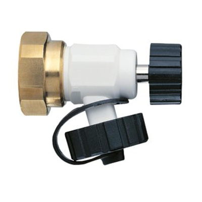 IMI Heimeier vul- en aftapvoorziening voor onderblok & voetventiel 3/4" wartel, 1/2" slangaansluiting. t.b.v. Regulux & Vekolux OUTLETSTORE