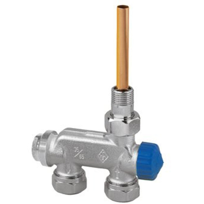 Heimeier e z ventiel 1 pijips recht 1/2