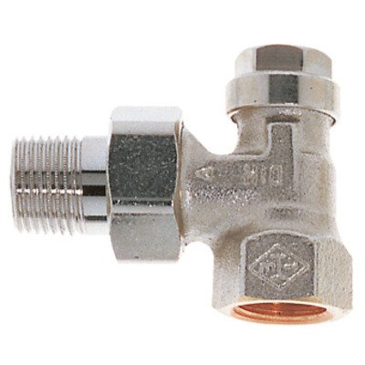 Heimeier Regulux voetventiel 3/4 haaks Kvs 1,31 m3 h