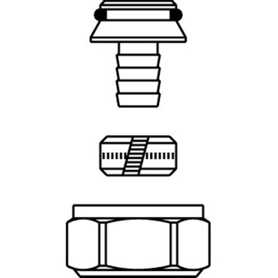 Oventrop Klemset Duo onderblok voor VPE M24x15 14/2 mm