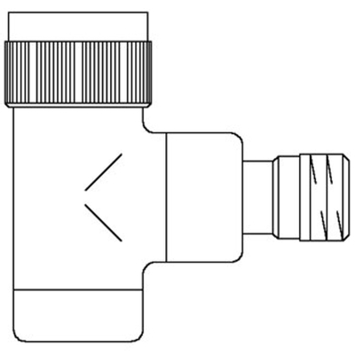 Oventrop Thermostatische radiatorafsluiter E 1/2 haaks Kvs 0,65 m3 h antraciet