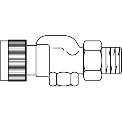 Oventrop Thermostatische radiatorafsluiter A 1/2 haaks verkeerd Kvs 0,95 m3 h
