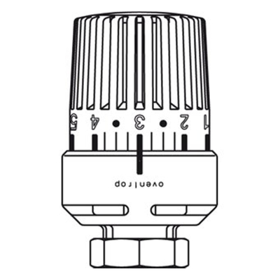 Oventrop thermostaatkop Uni LH M30x1.5 zonder nulstand wit