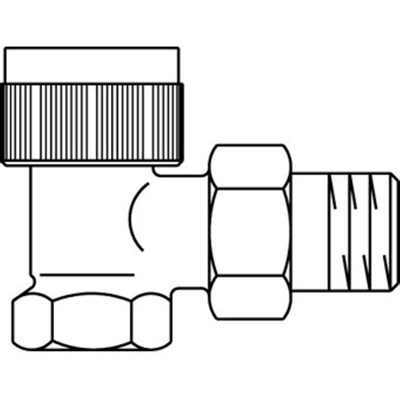 Oventrop Thermostatische radiatorafsluiter A 1/2 haaks Kvs 0,95 m3 h